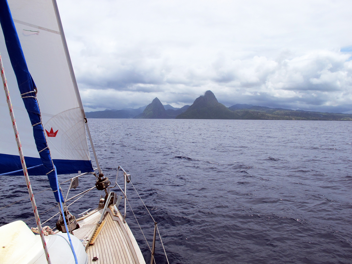 Approaching St Lucia
