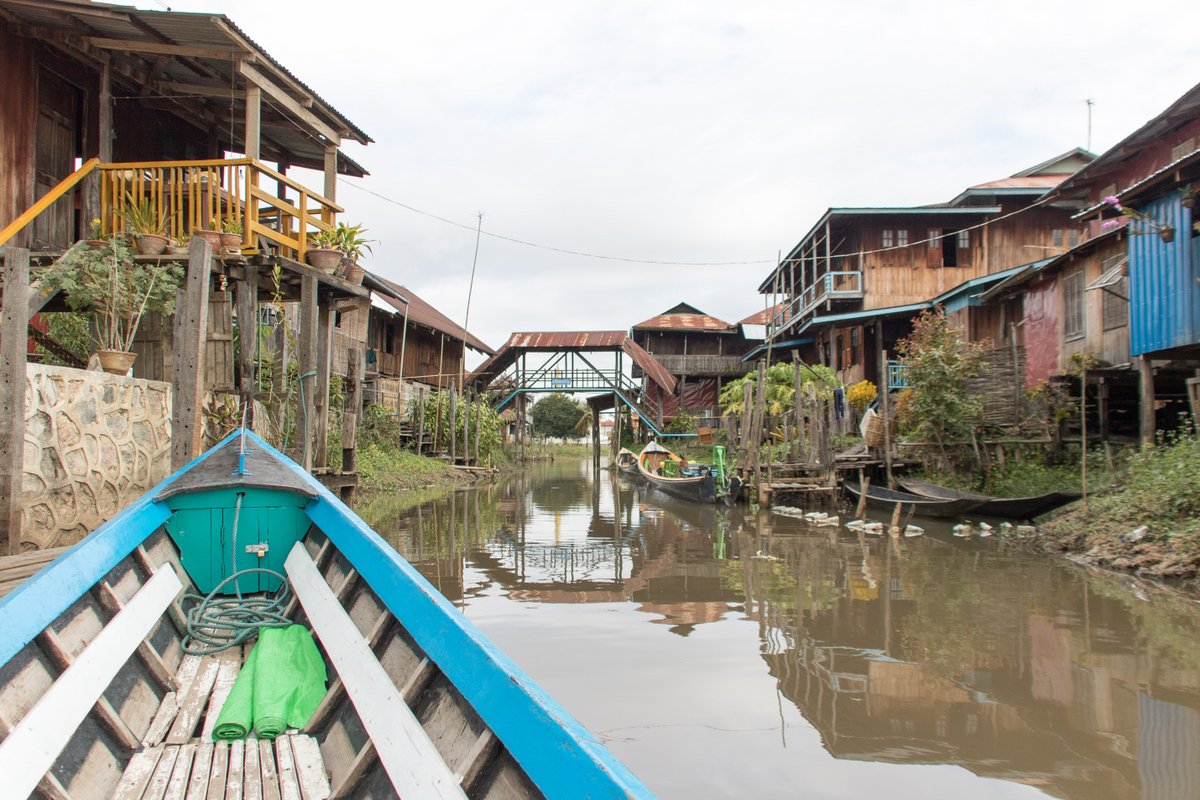 Typical Lake Inle canal Typical Lake Inle canal