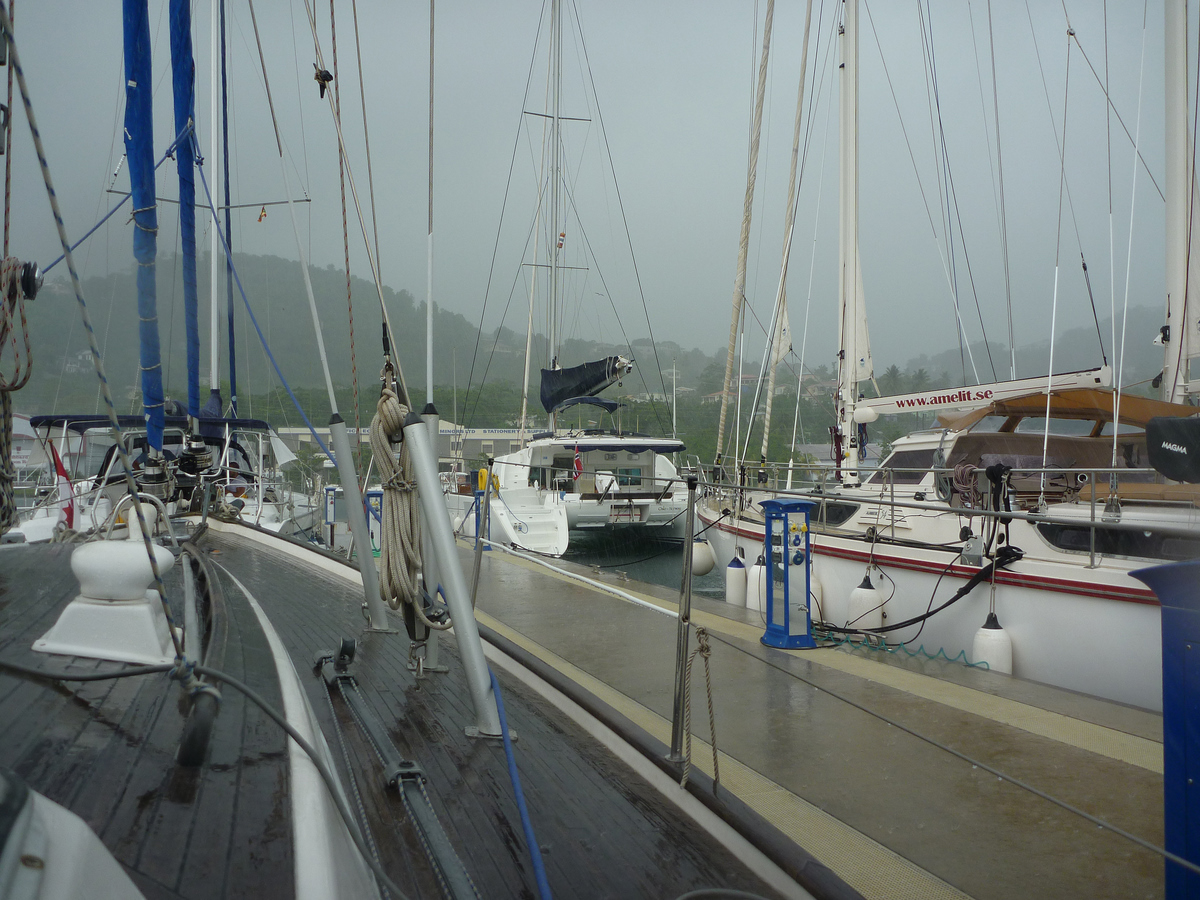 Grey Day in Port Louis Marina, Grenada Grey Day in Port Louis Marina, Grenada