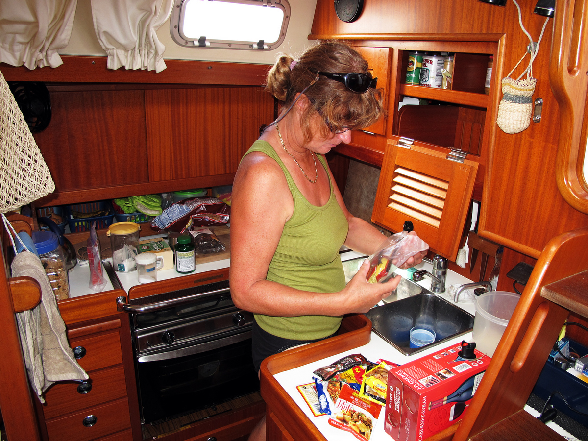 Glenys sorts out her cupboards