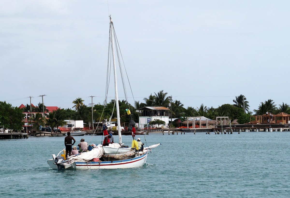 Local fishing boat, Placencia, Belize Local fishing boat, Placencia, Belize
