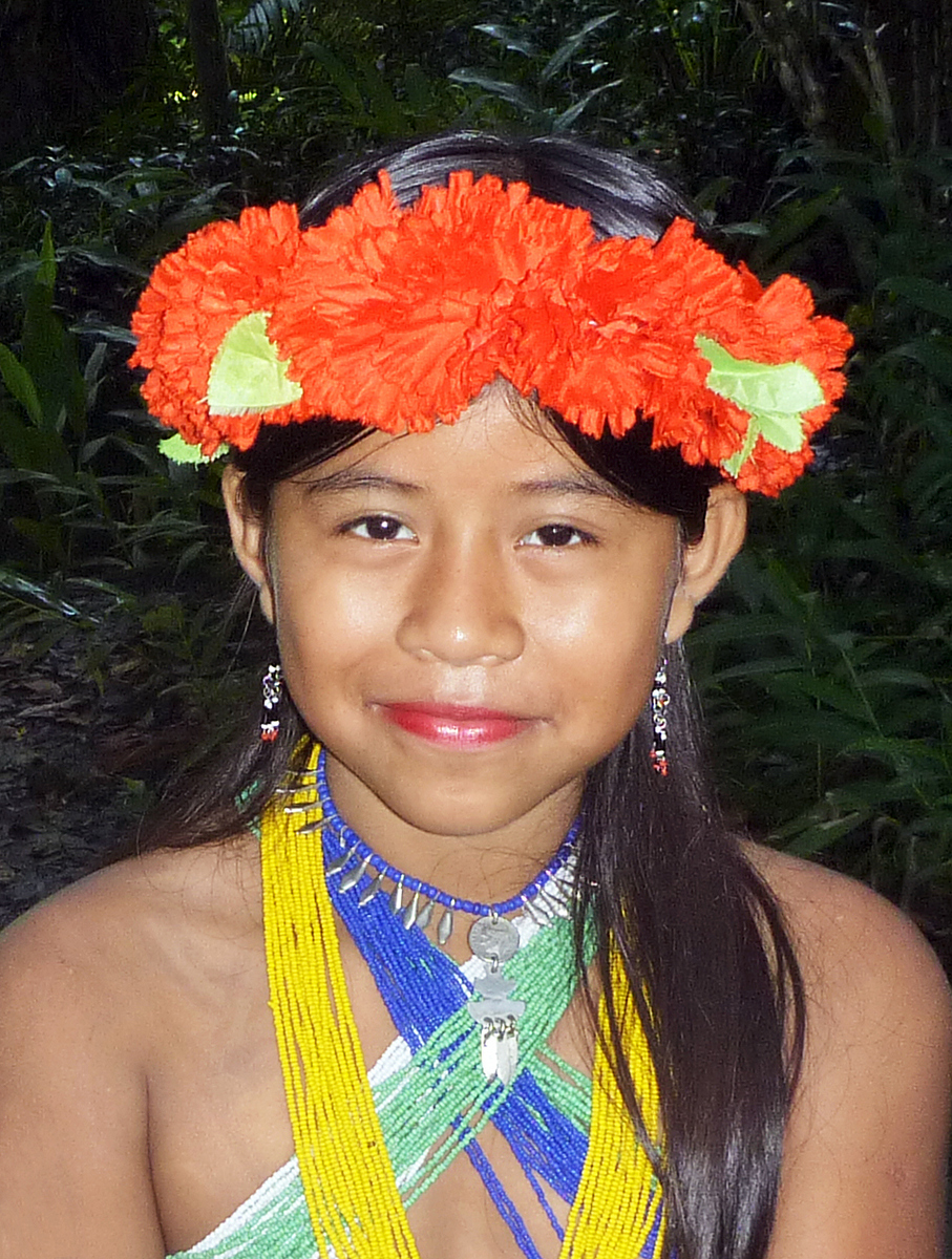 Embera Indian girl, La Chunga, Darien Embera Indian girl, La Chunga, Darien