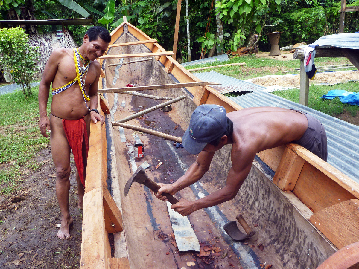 Village Chief shows us their new panga, La Chunga, Darien Village Chief shows us their new panga, La Chunga, Darien