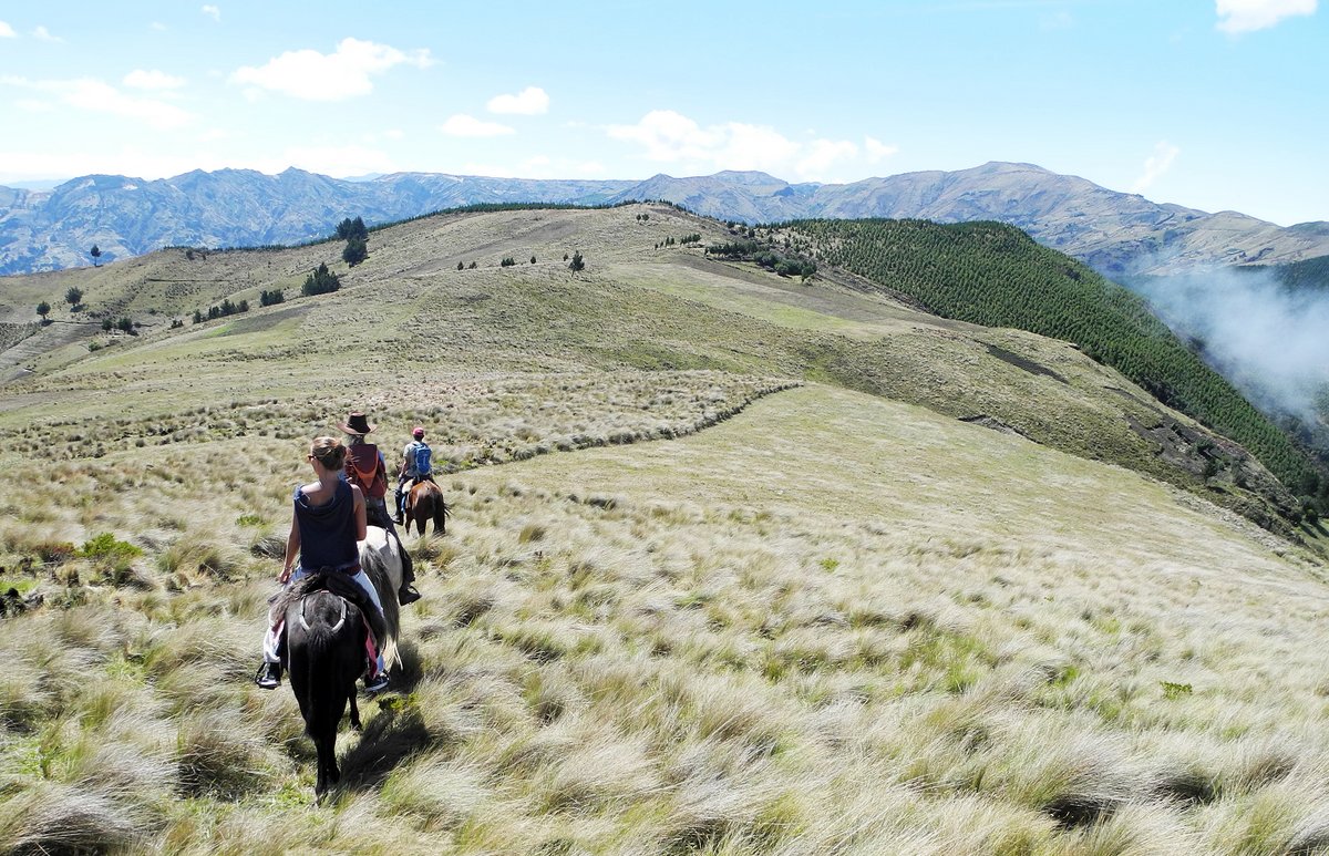 Riding above Chugchilan, Ecuador Riding above Chugchilan, Ecuador