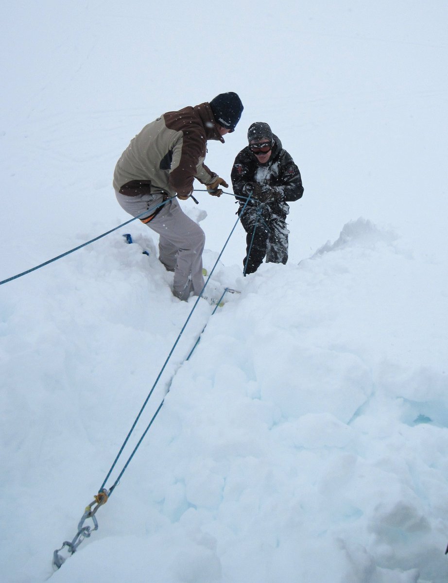 Crevasse rescue practise, Switzerland Crevasse rescue practise, Switzerland