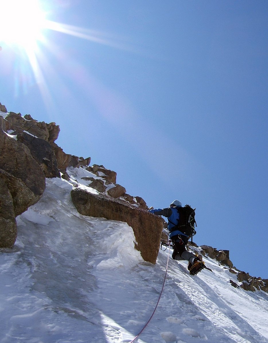 Climbing Pik Pyramida, Tien Shen, Kyrgyzstan Climbing Pik Pyramida, Tien Shen, Kyrgyzstan